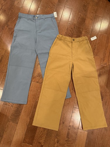 Lot 2 NWT Boys Size 12 Quick Dry Cargo Pants Brown & Blue