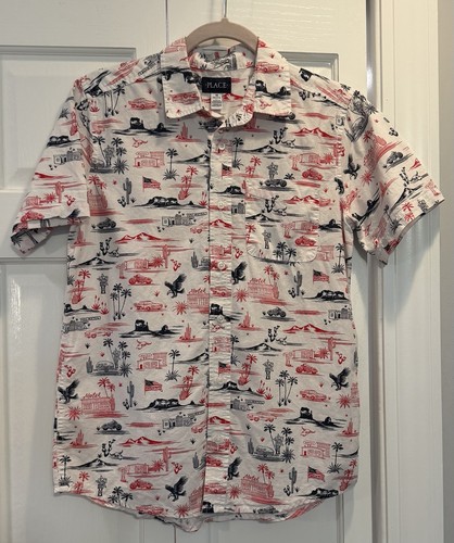 American Vintage Old Western Cowboy Theme Boys Short Sleeve Butt