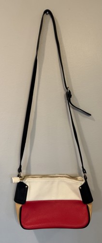 EUC Charming Charlie Black White Red Stripe Shoulder Bag - photo 2