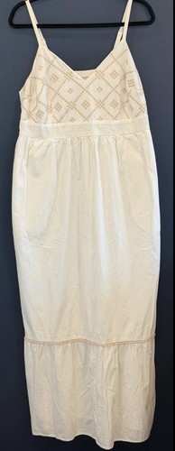 Ava & Viv Womens Sundress Size XL Lined White Maxi Dress