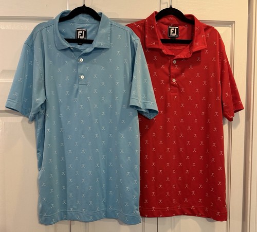 Lot Of 2 FootJoy FJ Junior Golf Print Shirts- Sz Large - photo 2