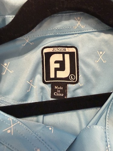 Lot Of 2 FootJoy FJ Junior Golf Print Shirts- Sz Large - photo 4