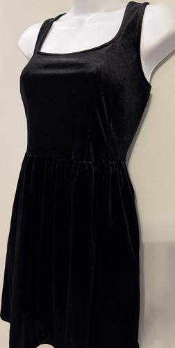 Old Navy Sleeveless Black Velvet Fit and Flare Mini Dress S - photo 5