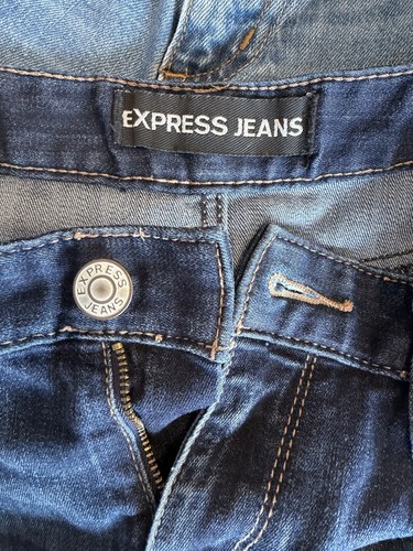 Express Women's Cut-Off Jean Shorts Size 8 Blue Denim - photo 3
