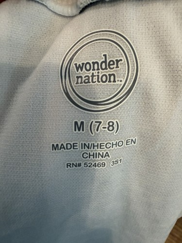 Wonder Nation Navy & White Striped Girls One-Piece Swimsuit 7/8 - photo 5
