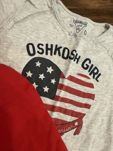 Lot of 2 Girls' Patriotic Shirts Size 10 - photo 3