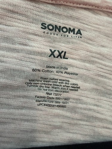 NEW, Lot of 2, Sonoma Super Soft Men's Henley 3 Button T-Shirts, - photo 3