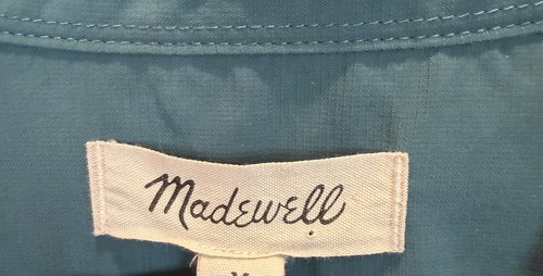 Madewell Shirt Mens Medium Re Sourced Everywear Boxy Short-Sleev - photo 2