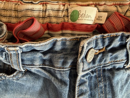 Boden Mini-Boden Bermuda Cut Off jean Shorts size 12Y - photo 4