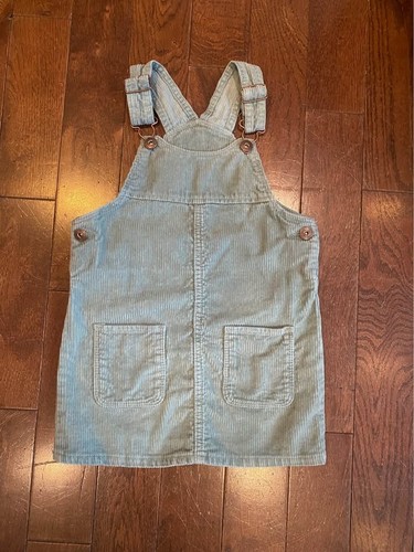 Toddler Girl's Size 4T Blue/Green Corduroy Jumper - OshKosh