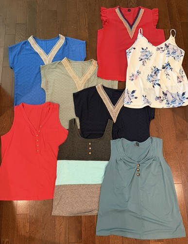 Shein Lot of 8 NEW Womens Large Tops Summer Styles