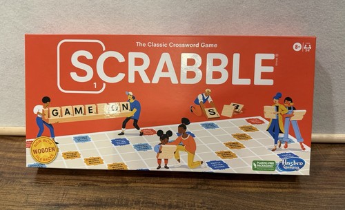 Scrabble Board Game The Classic Crossword Game WOODEN Tile Racks