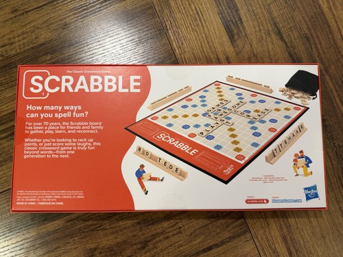 Scrabble Board Game The Classic Crossword Game WOODEN Tile Racks - photo 4