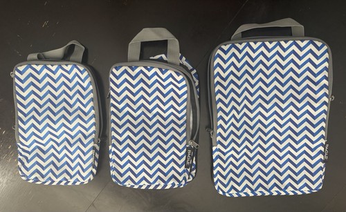 3 piece Compression Packing bags Very Lightly Used Blue BAGAIL