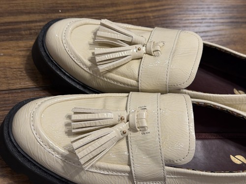 Leather loafers, SARTO Tassel Loafers - White - Women’s 8.5 - photo 4