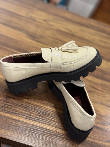 Leather loafers, SARTO Tassel Loafers - White - Women’s 8.5 - photo 5