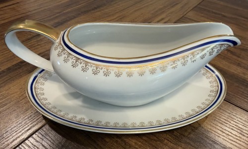 Vintage Fine China Gravy Boat with Attached Underplate - photo 4