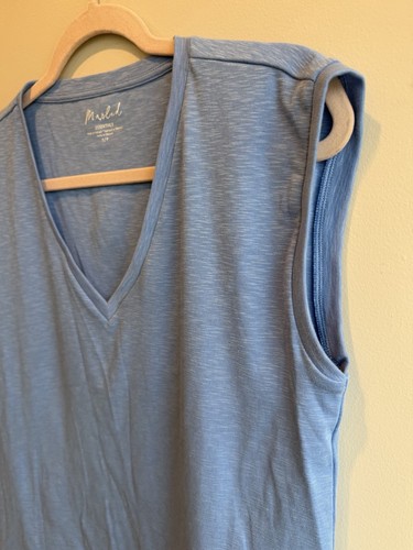 Marled Essentials Cotton Gauze Sleeveless V-neck Top Womens Smal - photo 5