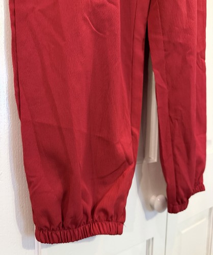 NEW SHEIN Women’s Red Harem Pants Size L (Fits US 12) - photo 3