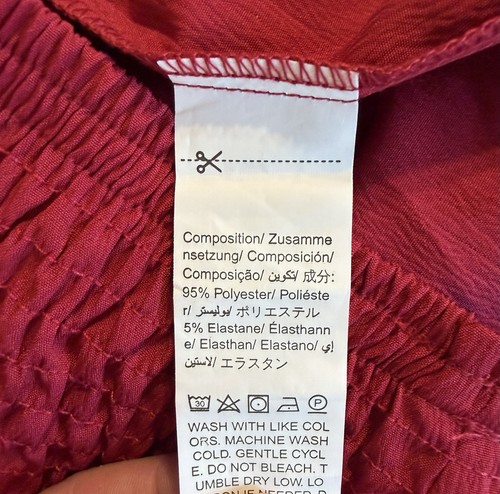 NEW SHEIN Women’s Red Harem Pants Size L (Fits US 12) - photo 5