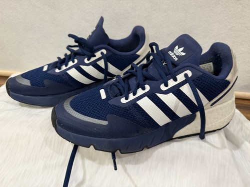 Adidas ZX 1K Boost Men's Size 7 Running Shoes Blue White - photo 2