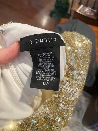 Junior Girl's Size 1-2 Gold Shimmery Special Occasion Dress - photo 4