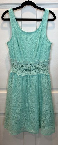 Xhilaration Dress Women Size XS Mint Green Lace Lined