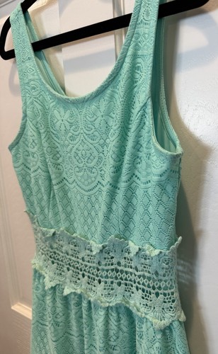 Xhilaration Dress Women Size XS Mint Green Lace Lined - photo 3
