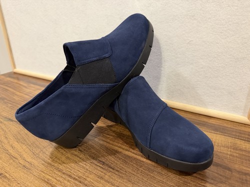 NEW Clarks Daelyn Monarch Womens Comfort Shoes Blue Suede Wedge