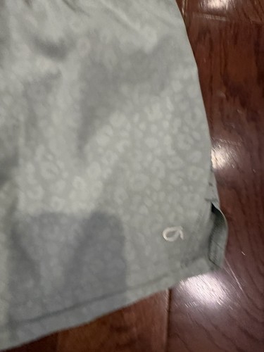 Womens Gap Fit SZ Medium Running Shorts Snake Print Green Grey - photo 3