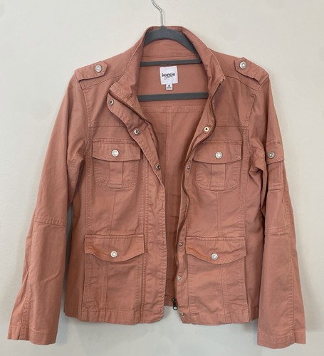 Kensie Juniors Pink Utility Jacket Sz M - photo 2
