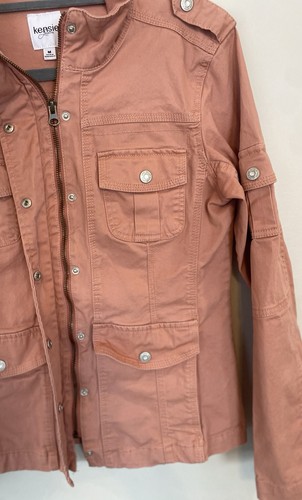 Kensie Juniors Pink Utility Jacket Sz M - photo 4