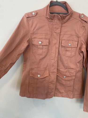 Kensie Juniors Pink Utility Jacket Sz M - photo 5