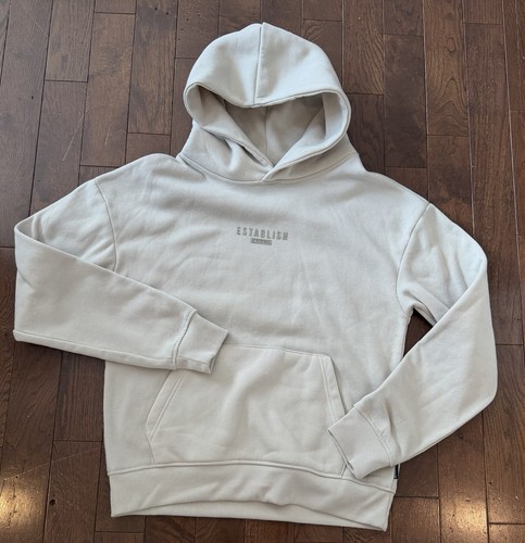 SouthPole Establish Hoodie Beige Relaxed Fit Fleece Men's Size M