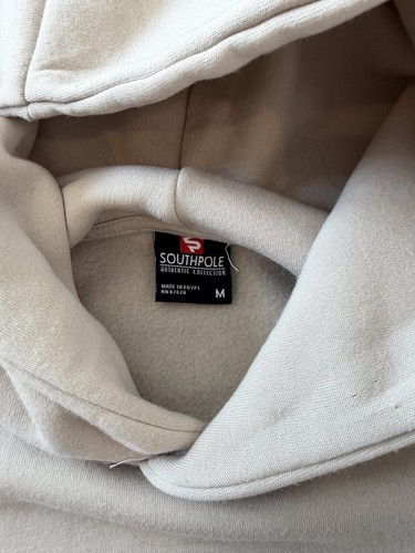 SouthPole Establish Hoodie Beige Relaxed Fit Fleece Men's Size M - photo 5