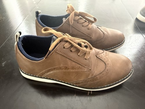 Boys Size 5 Kids Youth Oxford Shoes Classic Wingtip Dress Shoes
