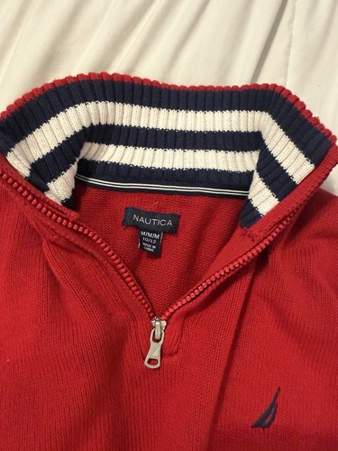 Polo Ralph Lauren Sweater Boys M Big Pony 3/4 Zip