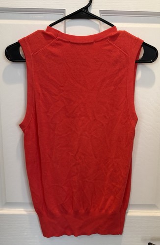 Zara Women’s Red Sleeveless Sweater Tank Size Medium - photo 5
