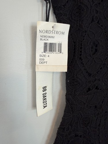 BB Dakota Black Lace Fit & Flare Sleeveless Party Cocktail Dress - photo 2