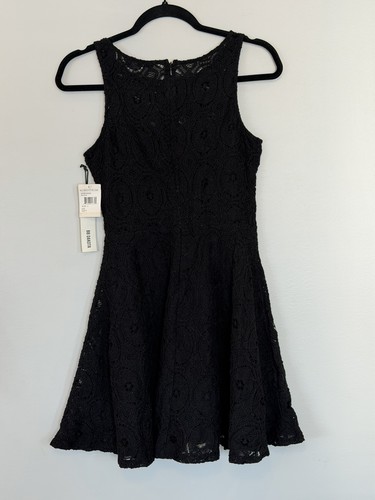 BB Dakota Black Lace Fit & Flare Sleeveless Party Cocktail Dress - photo 4