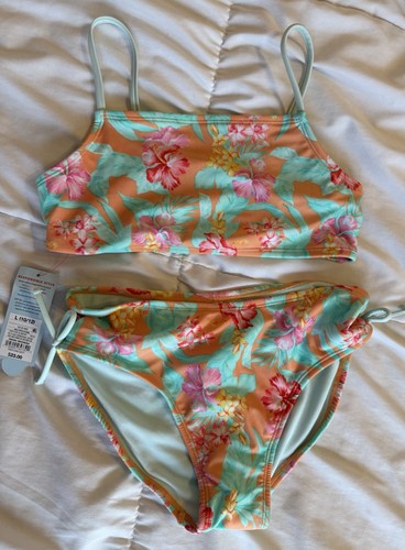 NWT Cat & Jack 2-piece Girls Bikini Swimsuit size L 10/12