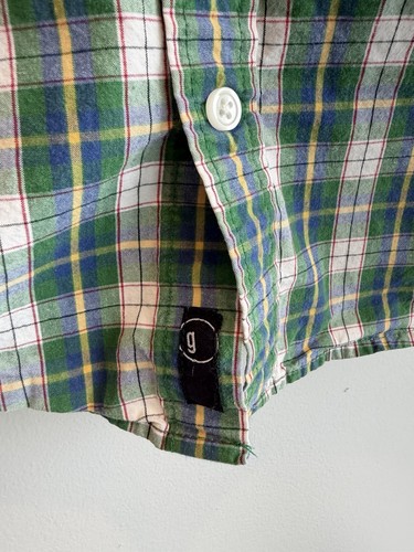 St Patrick’s Day Gymboree Boys Size Med (7/8) Plaid Shirt - photo 4