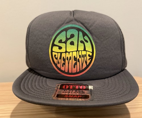 San Clemente Otto Flat Bill Snapback Hat Adjustable Tie-dye