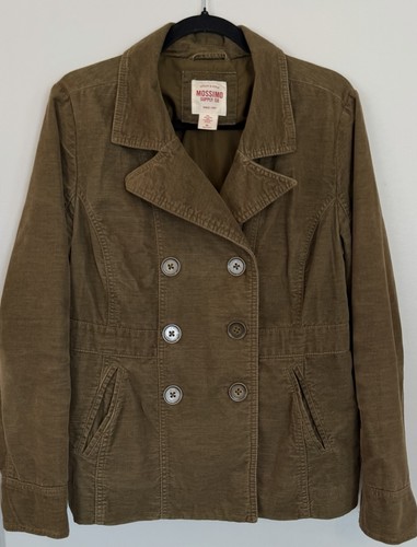 Vtg Mossimo Blazer Brown Corduroy Double Breasted Womens XL