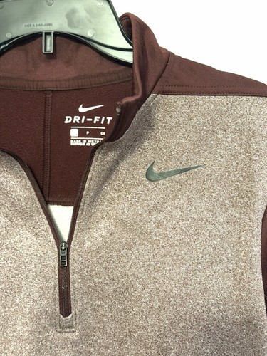 Nike Men's Dri-Fit Therma 1/4-zip Golf Pullover Maroon/Grey S - photo 3