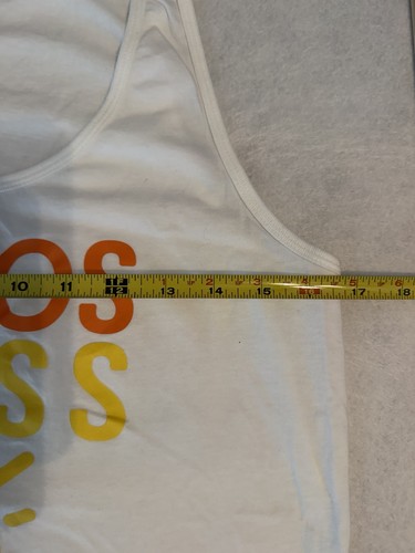 Next Level Apparel White Graphic Tank Top Sz L Chaos Class South - photo 5