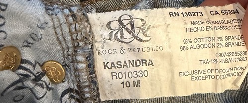 Rock & Republic Womens Jeans Size 10 Blue Kasandra Bootcut - photo 2