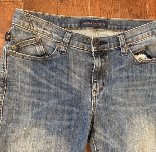 Rock & Republic Womens Jeans Size 10 Blue Kasandra Bootcut - photo 3