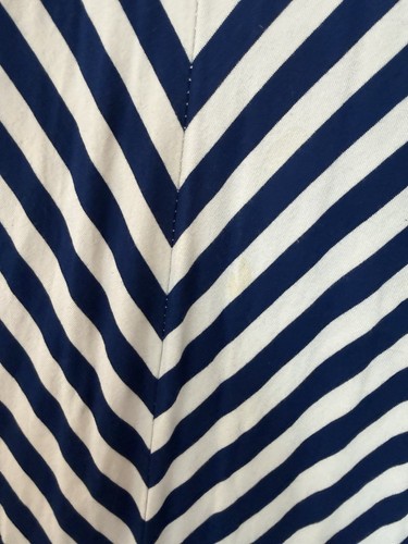 MERONA Navy & White Stripe Maxi Skirt Size Medium - photo 4