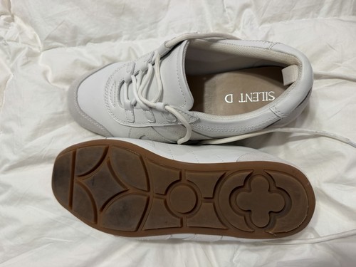 Women’s Silent D White Gray Lace-up Sneakers Size 8.5 - photo 3